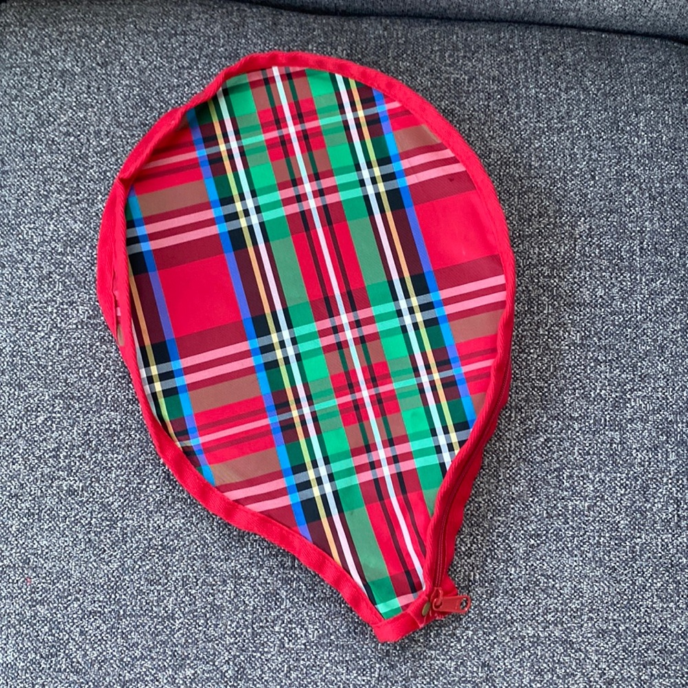Red Plaid Racket Cover